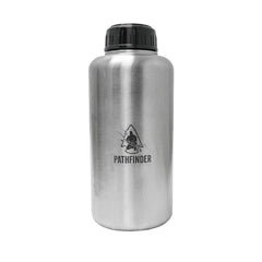 STAINLESS STEEL 64 OZ (1.9 LITRES) WIDEMOUTH WATER BOTTLE & 48 OZ (1.42 LITRES) CUP AND LID SET - PATHFINDER - Trailfinder