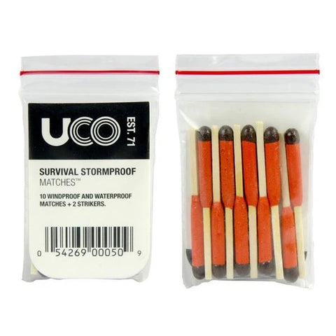 UCO SURVIVAL STORMPROOF MATCHES - 10 PACK