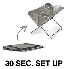 UCO FLATPACK MEDIUM PORTABLE GRILL & FIREPIT