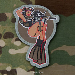 DIVE GIRL PATCH - FULL COLOUR