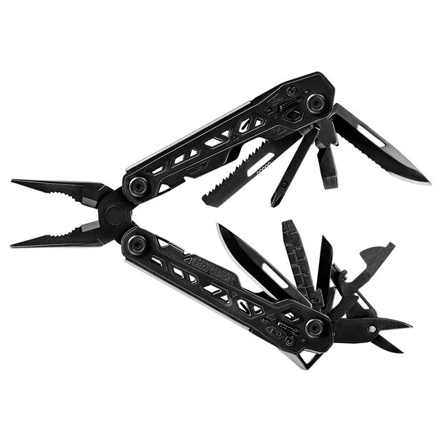 GERBER TRUSS MULTI-TOOL - BLACK - WITH BLACK MOLLE POUCH