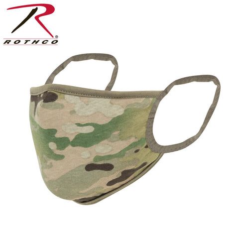 REUSABLE 3-LAYER POLYESTER FACE MASK - MULTICAM / COYOTE BROWN