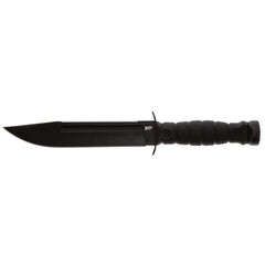 M&P ULTIMATE SURVIVAL KNIFE PLAIN EDGE 7" FIXED BLADE - BLACK - WITH SHEATH