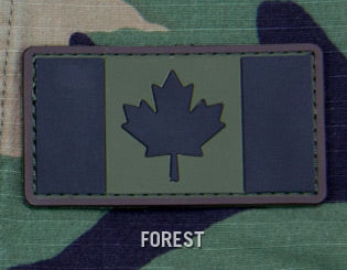 CANADIAN FLAG PVC PATCH - FOREST - Trailfinder
