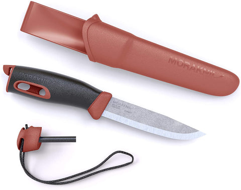 MORAKNIV COMPANION SPARK KNIFE W/ FIRE STARTER (S) - RED