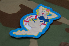 SS NAUGHTY PINUP GIRL PATCH - FULL COLOUR