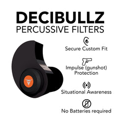 CUSTOM MOULDED PERCUSSIVE FILTERS WITH LANYARD & PREMIUM CARRYING CASE - BLACK - Trailfinder