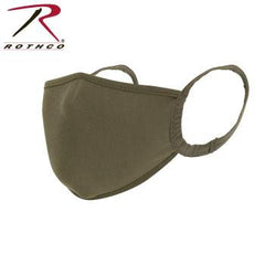 REUSABLE 3-LAYER POLYESTER FACE MASK - COYOTE BROWN