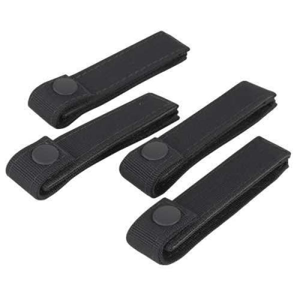4" MOD STRAPS, PACK OF 4 - BLACK - Trailfinder