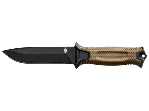 GERBER STRONGARM PLAIN EDGE FIXED BLADE - COYOTE BROWN - WITH SHEATH - Trailfinder