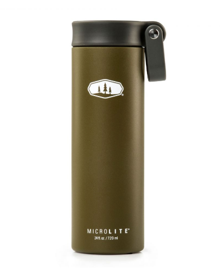 MICROLITE 750 TWIST INSULATED WATER BOTTLE - OLIVE