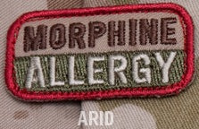 MORPHINE ALLERGY PATCH - ARID - Trailfinder