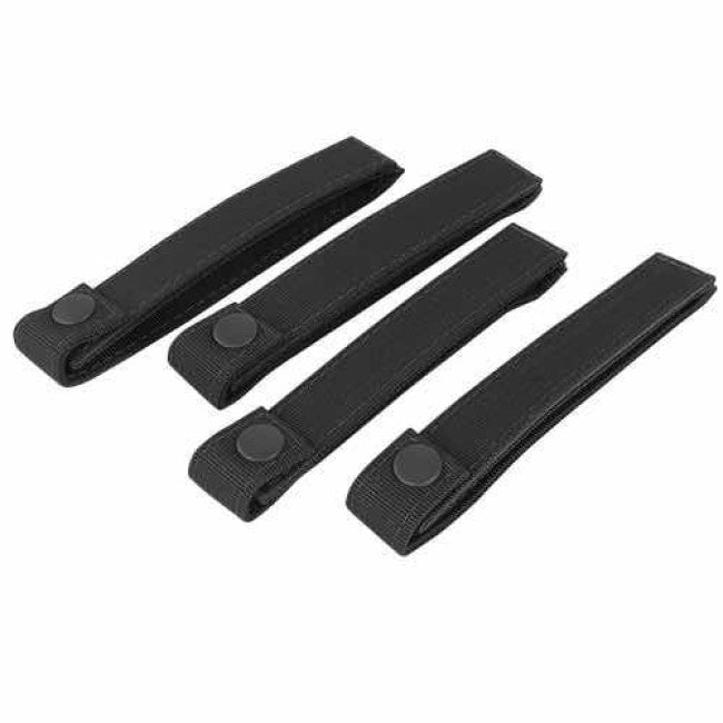 6" MOD STRAPS, PACK OF 4 - BLACK - Trailfinder