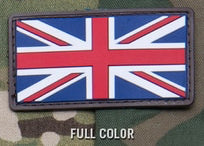 BRITISH FLAG (UNION JACK) PVC PATCH - FULL COLOUR