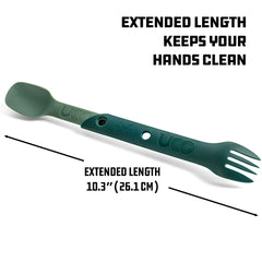 SWITCH SPORK UTENSIL SET W/ TETHER - CAMP GREEN