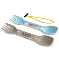 UTILITY SPORK W/ TETHER - 2 PACK - STONE BLUE / SAND