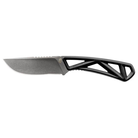 GERBER EXO-MOD DROP POINT KNIFE - BLACK - WITH SHEATH
