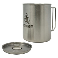 STAINLESS STEEL 32 OZ (1 LITRE) WATER BOTTLE, CUP AND LID SET - GEN 3 - PATHFINDER