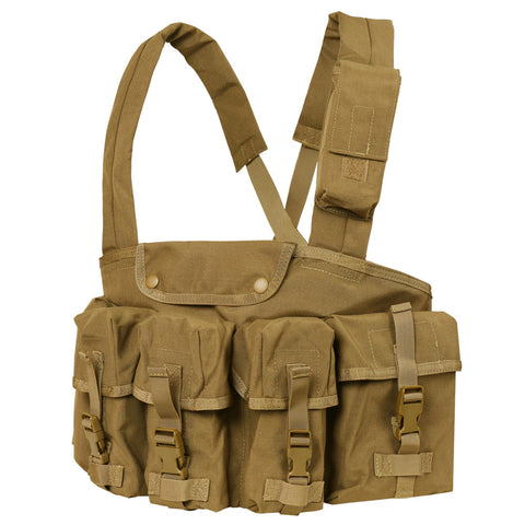 7 POCKET CHEST RIG - COYOTE BROWN