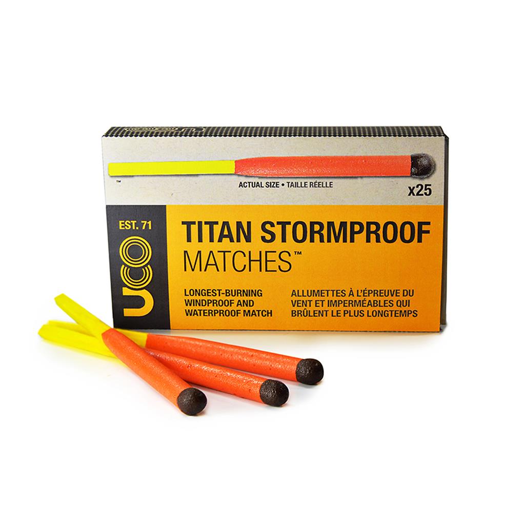 TITAN STORMPROOF MATCHES - 25 PACK