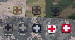 MEDIC SQUARE 1'' PVC PATCH - RED/WHITE - Trailfinder