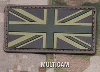 BRITISH FLAG (UNION JACK) PVC PATCH - MULTICAM
